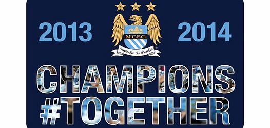 Manchester City Champions #Together Car Sticker