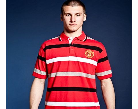 Manchester United Classic Yarn Dye Stripe Polo -