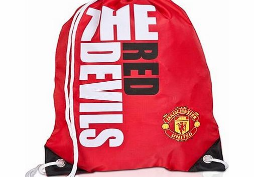 Manchester United Slogan Gym Bag LGSLOPGYMMNUKB
