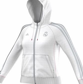 n/a Real Madrid 3 Stripe FZ Hoody - Womens - White