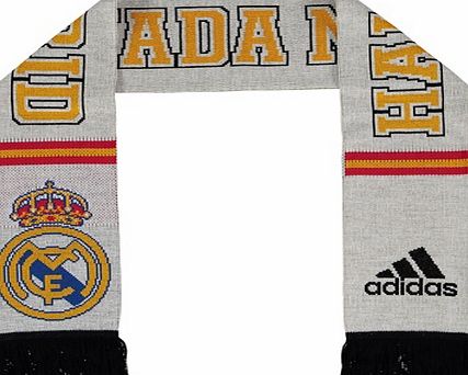 n/a Real Madrid Flag Scarf - White AA1060