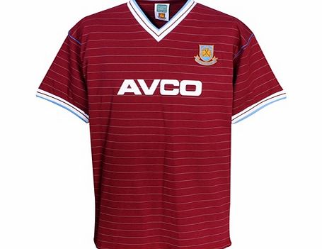 n/a West Ham Utd 1986 Avco Home Shirt - Claret