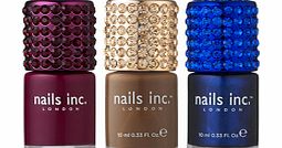 nails inc. Crystal Colour Cap Brown Leather Nail
