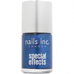 Nails Inc . CONNAUGHT SQUARE 3D GLITTER NAIL