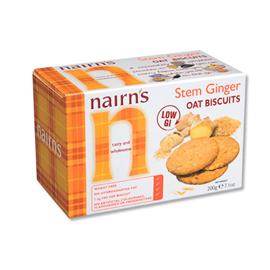 nairns Stem Ginger Oat Biscuits - 200g