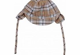 NAME IT Baby Boys Beige Checked Cap L19/B9