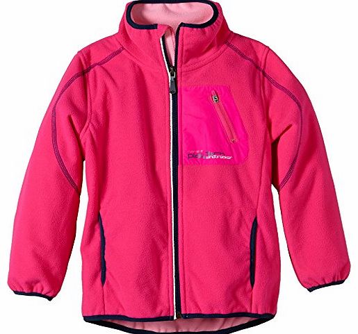 Girls 13101988 Mambo Kids Fleece Fo 314 Jacket, Pink (Pink Glo), 5 Years (Manufacturer Size: 110)