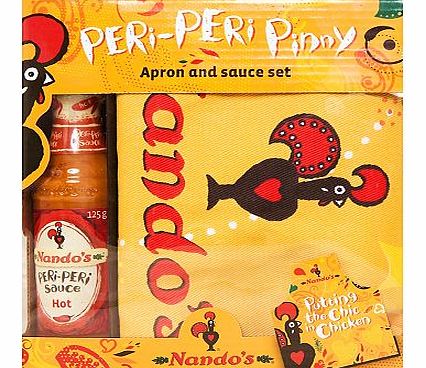 Nandos Peri-Peri Pinny Apron and Sauce Set