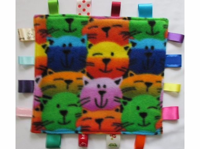 Nannasue Baby taggy security comfort blanket - Cats