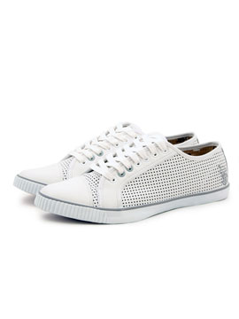 White Milliband Leather Shoe