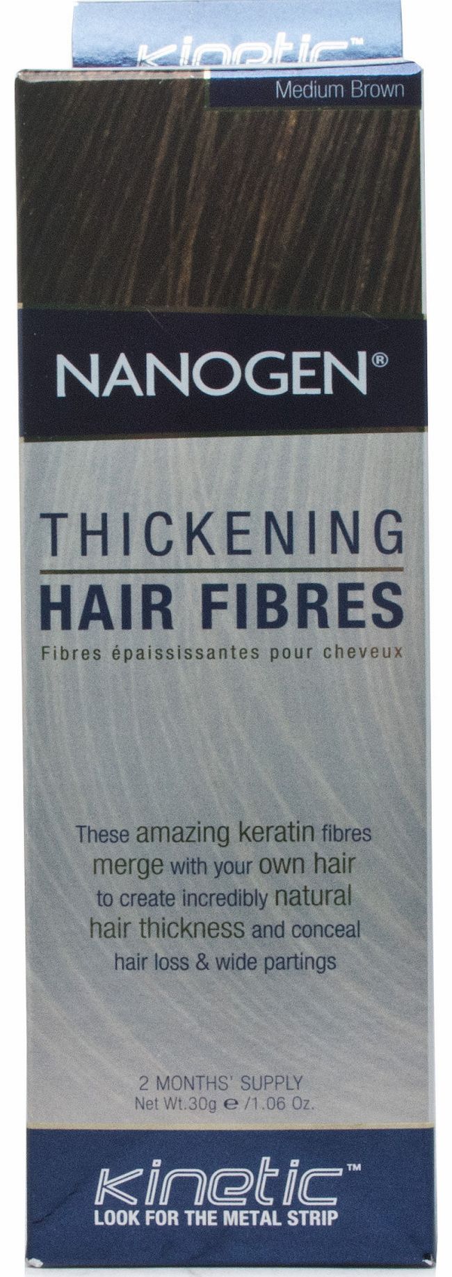 Hair Thickening Fibres Medium Brown