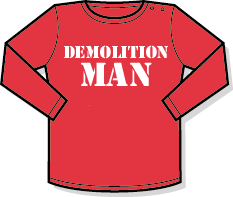 Demolition Man t-shirt Nappy Head Cute baby