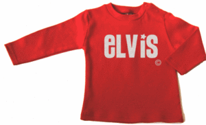 Glitter Elvis Punk Rock Baby T-shirt Alternative