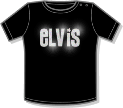 Glitter Elvis Slogan Baby T-shirt by Nappy Head