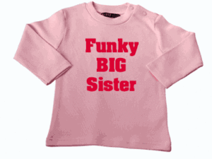 Pink Big Sister T-shirt by