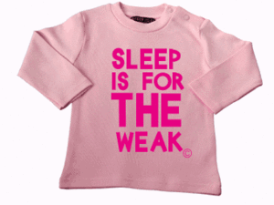 Sleep is for the weak Slogan Baby T-shirt by