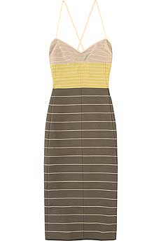 Narciso Rodriguez Striped Panel Dress
