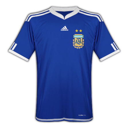 National teams Adidas 2010-11 Argentina Adidas World Cup Away Shirt