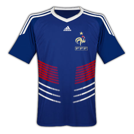 National teams Adidas 2010-11 France World Cup Home Shirt - Kids