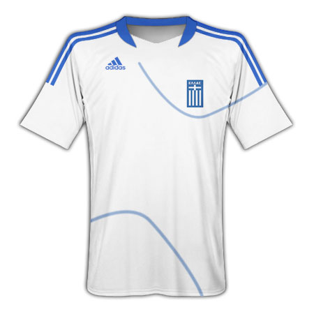 Adidas 2010-11 Greece World Cup Home Shirt