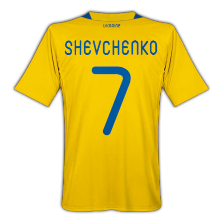 Adidas 2010-11 Ukraine Home Shirt (Shevchenko 7)