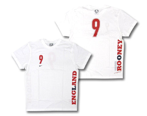 National teams Nike 08-09 England Rooney T-Shirt (white0
