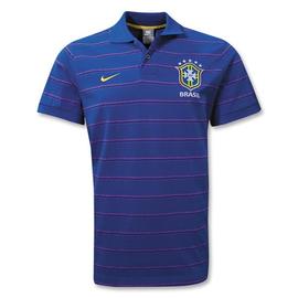 Nike 2010-11 Brazil Nike Travel Polo Shirt (Royal)