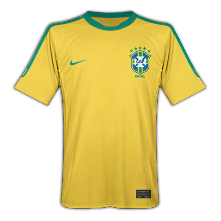 National teams Nike 2010-11 Brazil Nike World Cup Home Shirt (Kids)