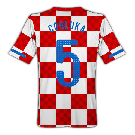 Nike 2010-11 Croatia Nike Home Shirt (Corluka 5)
