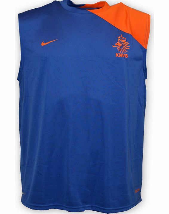 Nike 2010-11 Holland Sleeveless Jersey (Blue)