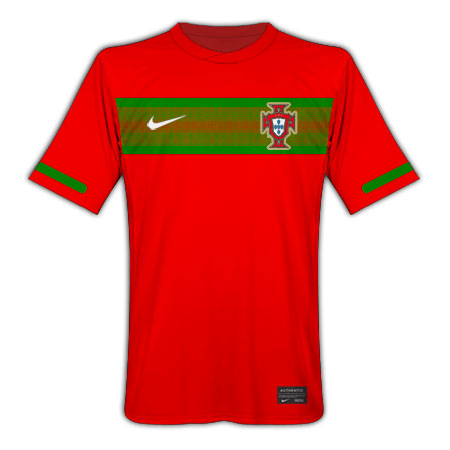 Nike 2010-11 Portugal Nike World Cup Home Shirt