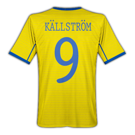 Nike 2010-11 Sweden Umbro Home Shirt (Kallstrom 9)