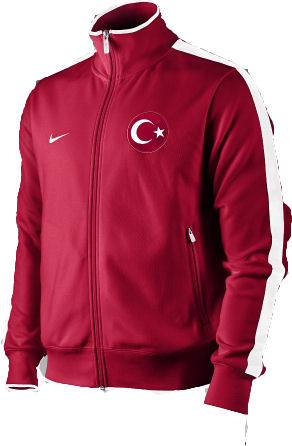 Nike 2010-11 Turkey Nike N98 Track Jacket (Red)