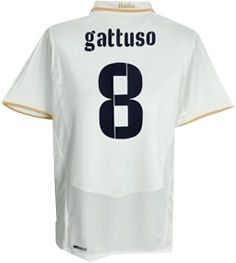 Puma 08-09 Italy away (Gattuso 8)