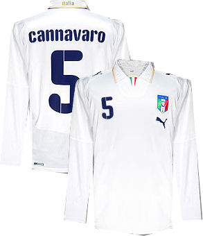 Puma 08-09 Italy L/S away (Cannavaro 5)