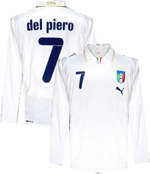 Puma 08-09 Italy L/S away (Del Piero 7)