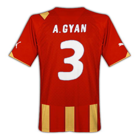 Puma 2010-11 Ghana World Cup away (A.Gyan 3)