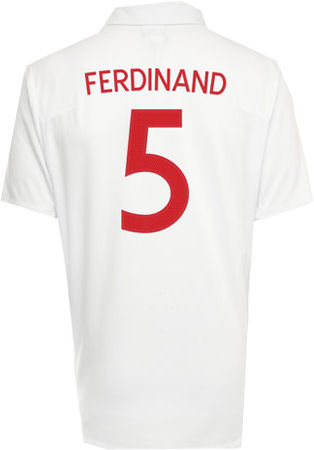 Umbro 09-10 England home (Ferdinand 5)