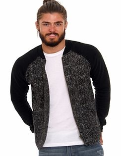 Knitted Jersey Bomber Jacket