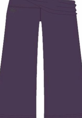 Natural Colour Cotton Bamboo Yoga - Cropped Trouser Blackberry Small