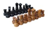 Naturally Med Olive Wood Chess Pieces - Large