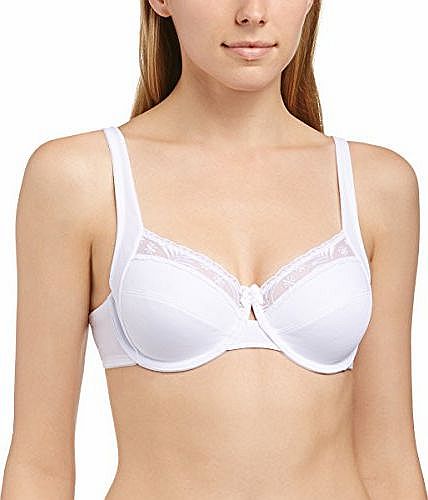 Naturana Womens Underwired Full Cup Everyday Bra 87509, White, 34D