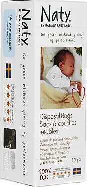 Nature Babycare, 2041[^]10044286 Naty Nature Babycare Eco Disposable Nappy Bags -
