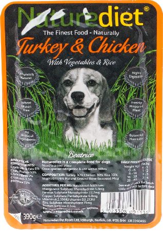 Naturediet, 2102[^]0139156 Turkey and Chicken Flavour Dog Food