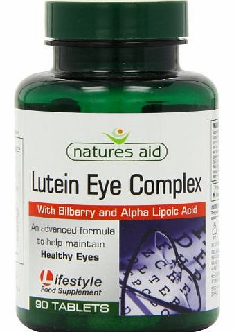 Natures Aid Lutein Bilberry Eye 90 Tablets