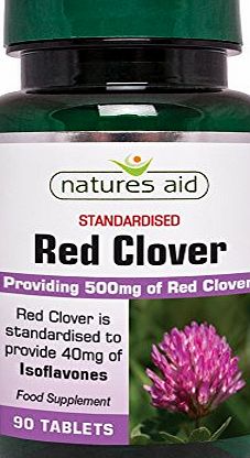 Natures Aid Red Clover 500mg - Pack of 90 Tablets