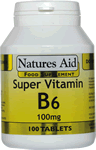 Vitamin B6 (High Potency) 100mg. 100 Tablets.