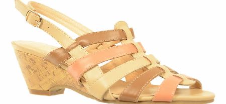 NATURE`S OWN Emma Beige/Tan Wedge Sandal