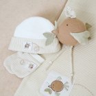 Natures Purest Layette Shawl Gift Set (hat,