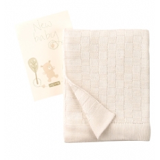 Natures Purest Organic Bamboo Knitted Receiving Blanket by